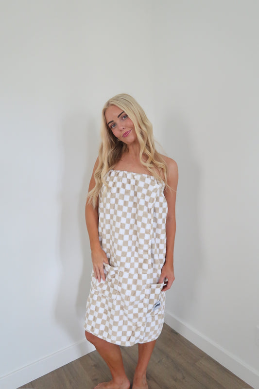 TAN CHECK WRAP